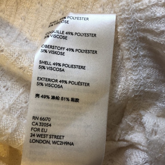 ❤️ XS ❤️ NWT Anthro Pullover Sweater Cowl Neck Ribbed Ruffled Layer​ - Picture 7 of 7